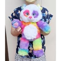 ราคา ตุ๊กตาหมีแพนด้าบิ้วอะแบร์ รุ่นปี 2014 Build A Bear Pop of Color Rainbow Panda Teddy ขนาด 17 นิ้ว (22708229955)