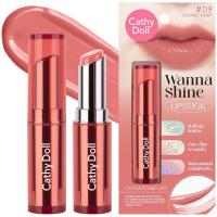 ราคา Cathy Doll Wanna Shine Lipstick เคที่ดอลล์ วันนาไชน์ลิปสติก ขนาด 3g ลิปสติกเนื้อวาว (16252972367)