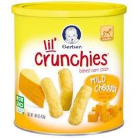 ราคา Gerber Graduates Lil' Crunchies, Mild Cheddar, 1.48-Ounce Canisters (822225122)