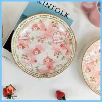 ราคา ชาม ชามกระเบื้อง จานชามน่ารัก 8 นิ้ว จานชาม จานกระเบื้อง เซรามิก รุ่น ลายกระต่าย เข้าไมโครเวฟได้ (29110374941)