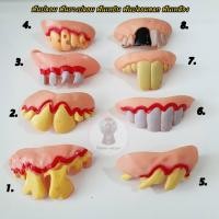 ราคา ของเล่นฟันปลอม ฟันยางปลอม ฟันเหยิน ฟันปลอมตลก ฟันเหลือง A (6717706385)