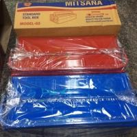 ราคา MITSANAกล่องเครื่องมือ 2 ชั้น18นิ้ว รุ่น03 น้ำเงินหรือ แดงกว้าง 19 ซม สูง 150 ซมไม่รวมหูหิ้ว ยาว 18 นิ้ว หนาประมาณ 4 มิล (2332069504)