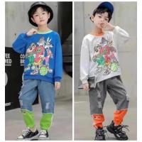 ราคา ชุดยีนส์เด็ก/เสื้อผ้าเด็กนําเข้า/เสื้อผ้าเด็ก Looney TUNES เสื้อผ้าเด็ก/เสื้อ (29965172992)