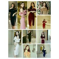 ราคา พร้อมสี*มีเทา ดำ ขาว ชมพู น้ำเงิน* เดรสออกงาน เดรสเกาะอกปาดไหล่เปิดไหล่ แต่งระบายอก แต่งระบายไหล่ แหวกหน้า (5304811121)