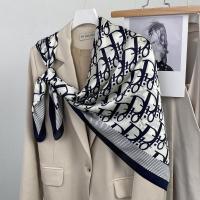 ราคา LISA ผ้าพันคอแฟชั่น 110X110 ซม. ผ้าพันคอสี่เหลี่ยมพิมพ์ผ้าพันคอผู้หญิง Lady Shawl Musilim Bawal (NAVY) (25411438596)