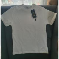 ราคา (ของแท้) POLO RALPH LAUREN เสื้อยืดเด็ก สีขาว เสื้อยืดเด็กโต size S 8 ปี (140) ของใหม่ป้ายห้อย (16297315130)