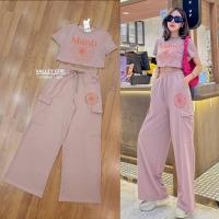 ราคา ป้าย Valley girl ชุดเซท เสื้อ+กางเกง ไซค์ L (22951901565)