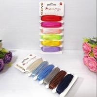 ราคา เชือกหางหนู แผง 5 สี หนา 2.5 มิล เชือกทำพู่ เชือกงานประดิษฐ์ (4044065743)