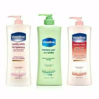 ราคา VASELINE วาสลีน แฮนด์ บอดี้ โลชั่น เฮลธี ไวท์ ยูวี ไลท์เทนนิ่ง 400 มล. / วาสลีน 400มล. 400 มล. / ว่านหางจระเข้ ปลอบประโลม (27765232530)