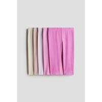 ราคา H&M(เอชแอนด์เอ็ม) กางเกงเลกกิ้งคาปรีผ้าคอตตอนแพ็ค 5 ชิ้น เด็กผู้หญิง 0840933_6 (26079087670)