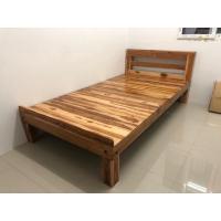 ราคา เตียงนอน 3.5ฟุต เตียงนอนไม้สักแท้ส่งฟรี❌ยกเว้นภาคใต้ (4801733474)