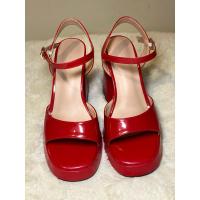 ราคา รองเท้าส้นสูงสีแดงรองเท้าส้นตึก (27608298047)