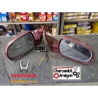 ราคา กระจกมองข้าง ของเก่ามือสอง HONDA ฮอนด้า ACCORD แอคคอร์ด G4 CB3 ตาเพชร ปี 1990-1993 ไฟฟ้า 3 สาย สีแดง L/R ชิ้นละ (28503240161)