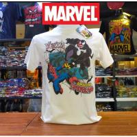 ราคา เสื้อยืดMarvel_ลิขสิทธิ์แท้ลายVenom/SpiderManสีขาว(mvx-096) (18312420180)