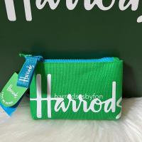 ราคา Harrods * พร้อมส่ง * Coin Purse สีเขียวอ่อน (New2024) ของแท้100% จากอังกฤษ (28419765117)