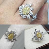 ราคา sj_jewelrybkk แหวนเพชร Fancy intense Yellow Diamond 56 (1860350305)
