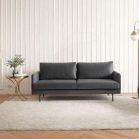 ราคา modernform โซฟา รุ่น ABEL-3 ที่นั่ง ขาเหล็กกลมดำ หุ้มผ้า Easy clean สีเทาดำ (10279753419)