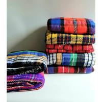 ราคา ผ้าห่มไหมพรม TPI ลายสก็อต ผ้าห่มรถทัวร์ (19182413253)