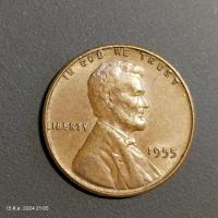 ราคา เหรียญลินคอล์นอเมริกา หลังรวงข้าว ปีเก่า 1955 (24382300572)