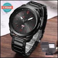 ราคา Curren นาฬิกาข้อมือผู้ชาย สายสแตนเลส Black/Blue รุ่น C8266 Auto Date (2064206661)