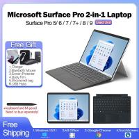 ราคา Microsoft Surface pro8 pro7 pro7+ pro5 pro6 แล็ปท็อป 2 in 1 Core i5/i7-11th 10th 8th Gen 8/16GB RAM 256/512GB SSD 12.3 นิ้ว Win10/11 ระบบพร้อมหน้าจอสัมผัส (25528885315)