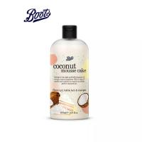 ราคา BOOTS Coconut Mousse Cake Shower Gel, Bubble Bath & Shampoo 500ML Flavour Collection (22044745649)