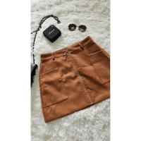 ราคา กระโปรงสั้น ผ้าลูกฟูก สีน้ำตาล (44453054280)