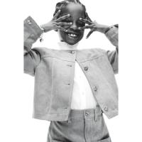 ราคา H&M(เอชแอนด์เอ็ม) เสื้อแจ็คเก็ตสั้น เด็กผู้หญิง 1253388_1 (27965704414)