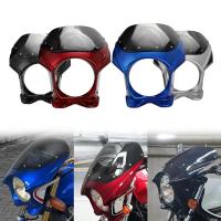 ราคา Yไฟหน้ารถจักรยานยนต์ทั่วไป7 "กระจกบังลมหมวกสำหรับ Honda CB400 Cafe RACER (27658153603)