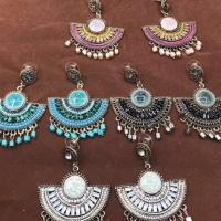 ราคา ric.shop.8338 ต่างหูซาร่ารูปพัด สีชมพู ฟ้า ดำ ขาว รหัส122 (1650301749)