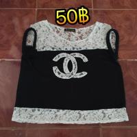 ราคา เสื้อยืดแต่งลูกไม้ (53037065)