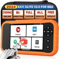 ราคา Launch X431 Creader Elite 2.0 BBA เครื่องสแกนเนอร์ OBD2 แบบสองทิศทางระบบ ECU Coding เครื่องมือวินิจฉัยอัตโนมัติอายุการใช้งานอัปเดตฟรี (29302877498)