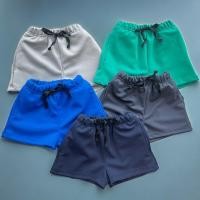 ราคา กางเกงวอร์มเด็กขาสั้น ผ้าวอร์มหนา สีพื้น มีกระเป๋าสองข้าง (25695374659)