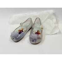 ราคา รองเท้า mini melissa ของแท้ ไซส์เด็ก 10 USA รุ่น Frozen สีเงินประกาย พร้อมดอกไม้ใสด้านหน้า (มือสอง) (43710720589)