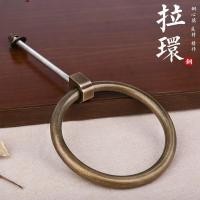 ราคา มือจับประตูจีนโบราณหัวสัตว์จับรอบมือจับประตูทองเหลืองวินเทจย้อนยุคมือจับประตูอุปกรณ์เสริม (42570294190)