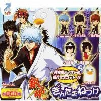 ราคา Gintama พวงกุญแจ กินทามะ Gintoki Sakata ฟิกเกอร์ โมเดล Gashapon Gintama Netsuke Strap Figure (29919094815)