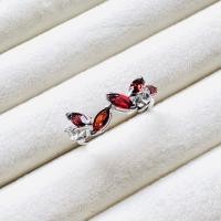 ราคา แหวนเงินแท้ 925 ฝังพลอยโกเมน(Garnet) และเพทายขาว(White Zircon) (40568840157)