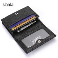 ราคา [พร้อมส่ง] กระเป๋าใส่นามบัตร หนังวัวแท้ แต่งซิป สไตล์นักธุรกิจ สําหรับผู้ชาย (16763264038)