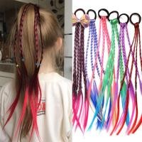 ราคา สายรุ้งบิดถักเปียเชือก-ต่อผมสีด้วยยางรัด-ถักผมหางม้าขยาย-วิกผมหางม้า-อุปกรณ์ผมบ้า (28154051076)