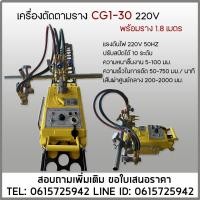 ราคา เครื่องเดินตามราง เต่าตามราง CG1-30 220V พร้อมราง1.8เมตร เครื่องตัดแก๊สตามราง (43317567922)