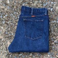 ราคา 80/36 กางเกงยีนส์มือสอง Rustler เอววัดจริง 36" ยาวทั้งตัว 40" ปลายขา 8.5" (ตัดป้ายแคร์) (43408188921)