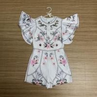 ราคา จั้มสูทขาสั้นแขนระบายลายสิงโต ป้ายVictoria ไซส์S มือสอง (14091121211)