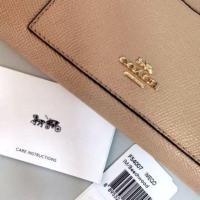 ราคา Coach แท้ 100% สีครีม ซิปรอบ (3914649802)