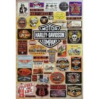 ราคา โปสเตอร์ ป้ายสังกะสี (กระดาษ) โฆษณา โบราณ รถมอเตอร์ไซค์ Harley Davidson MIX POSTER 24”x35” Inch MOTORBIKE Advertising V1 (2146138865)