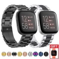 ราคา สายคล้องนาฬิกาข้อมือสแตนเลสสําหรับ Fitbit Versa 2 / Versa / Versa Lite (11043739116)