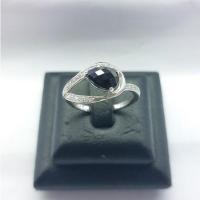 ราคา แหวนนิลแท้ แหวนเงินแท้ 92.5% ตัวเรือนชุบทองคำขาวแท้ นิลแท้กาญจนบุรี #เสริมโชคลาภ #เสริมมงคล (3681404703)