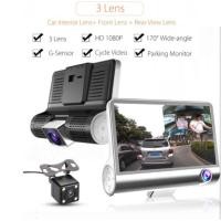 ราคา กล้องติดรถยนต์ 3 เลนส์มองเห็นทุกรอบด้าน รุ่น C23 ( สีดำ ) (1059546209)