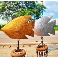 ราคา [แพ็คคู่] โมบาย ปลา กระดิ่งลม ปลาทอง ปลาเงิน ปลาตะเพียน เสริม ฮวงจุ้ย ร่ำรวย มงคล เสริมโชคลาภเงินทอง (22459158065)