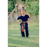 ราคา เสื้อหม้อฮ่อมเด็ก ใส่ได้ทั้งเด็กชาย-เด็กหญิง ย้อมฮ่อมแท้ๆ กระดุมจีน สวมใส่ทันสมัย (3734591060)