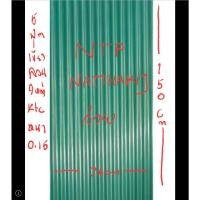 ราคา สังกะสี สีเขียว แผ่นสังกะสี สังกะสีลอนใหญ่ 5ฟุต 68*150cm เคลือบเขียว 2 ด้าน หนา0.2อย่างดี (22179523426)